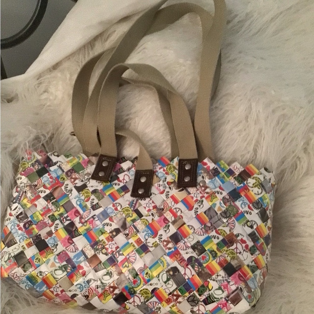 Nahui Ollin multi color tote